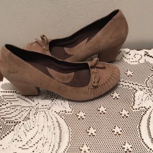 b.o.c 3 Inch Block Heels Sz 9.5 Tan